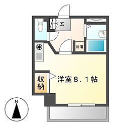 グレイス吹上 ワンルームの間取図画像