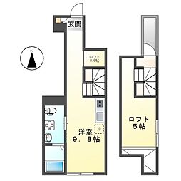 PuraVidaナゴヤドーム前 ワンルームの間取図画像