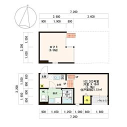 Stage名駅 1Kの間取図画像