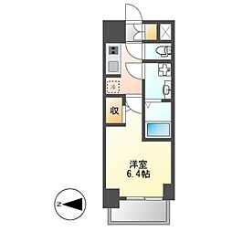 S-RESIDENCE熱田 1Kの間取図画像