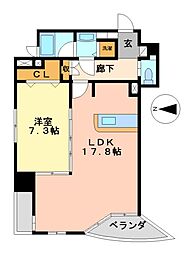 プロシード金山2 1LDKの間取図画像