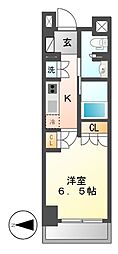 パークアクシス名駅南グランデ 1Kの間取図画像