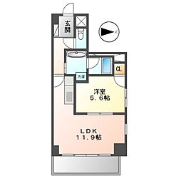 スタジオスクエア大須 1LDKの間取図画像