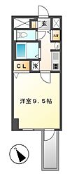 プレサンス東別院駅前コネクション 1Kの間取図画像