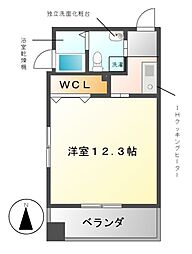 リバーフロントレジデンス 1Kの間取図画像