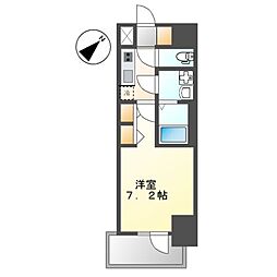 S-RESIDENCE名古屋菊井aline 1Kの間取図画像
