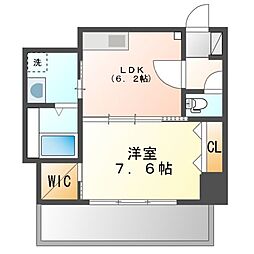 さくらヒルズニシキプラチナムレジデンス 1DKの間取図画像