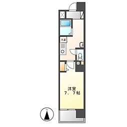 グレイス今池 1Kの間取図画像