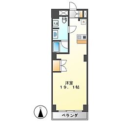 スクエア名駅南 1Kの間取図画像
