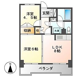 リアライズ栄ビル 2LDKの間取図画像