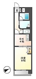 グレイス上前津 1Kの間取図画像