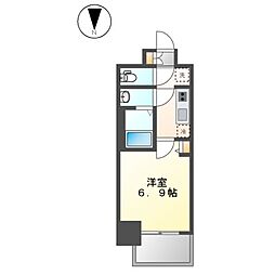 メイクスアート黒川 1Kの間取図画像