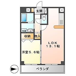 Axis 1LDKの間取図画像