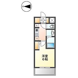 エステムコート名古屋新栄アクシス 1Kの間取図画像