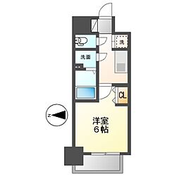 エステート金山 1Kの間取図画像