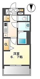プレサンス大曽根駅前ファースト 1Kの間取図画像