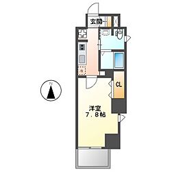 AltoRoseNagoya 1Kの間取図画像