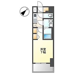 S-RESIDENCE名古屋菊井aline 1Kの間取図画像