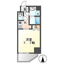 シェモア泉 1Kの間取図画像