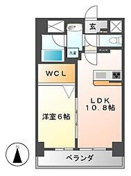 ル・セルクル 1LDKの間取図画像