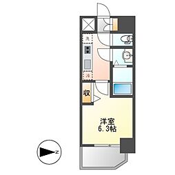 名古屋市中区平和2丁目マンション 1Kの間取図画像