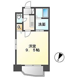 SPAZIOMETALLO 1Kの間取図画像