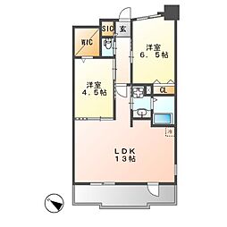 テラッツァ白壁 2LDKの間取図画像