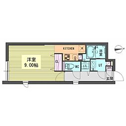 Branche浄心 1Kの間取図画像
