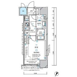 ディアレイシャス名古屋中村公園II 1Kの間取図画像