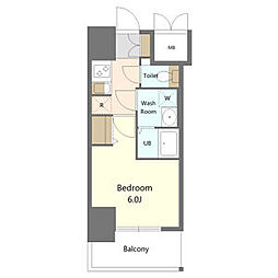 S-RESIDENCE金山flap(フラップ) 1Kの間取図画像