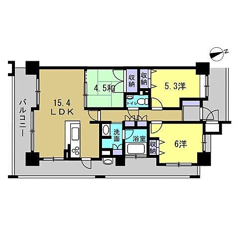 間取り Belles横川北 9階/-