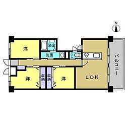 間取図画像 3LDK