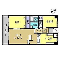 間取図画像 3LDK
