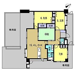 アーバンビュー舟入パークサイド 4LDKの間取図画像