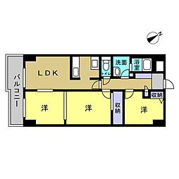 エバーグリーン江波山 3LDKの間取図画像