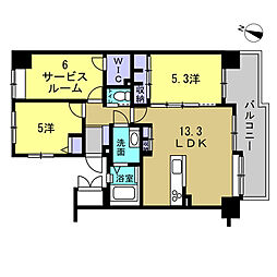 サンシティ戸坂千足 3LDKの間取図画像