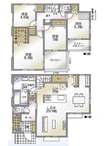 間取りを拡大表示