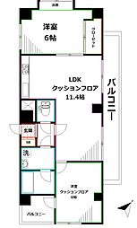 COM・Caldecott 2LDKの間取図画像