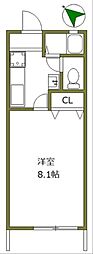 ウイングヒルズ 1Kの間取図画像