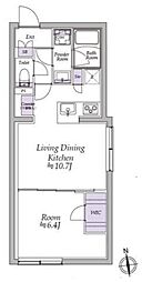 アトリオフラッツ高円寺ノース 1LDKの間取図画像