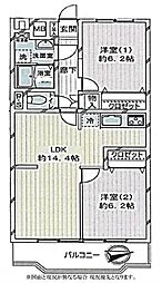 間取図画像 2LDK