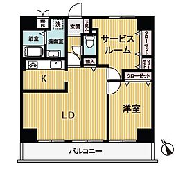 鶴ヶ島駅通りダイカンプラザ 1SLDKの間取図画像
