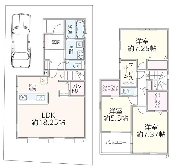 間取りを拡大表示
