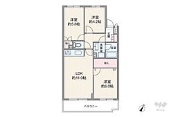 間取図画像 3LDK