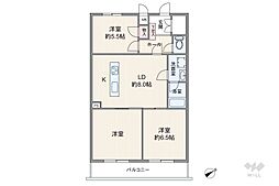 ライオンズマンション元八事 3LDKの間取図画像