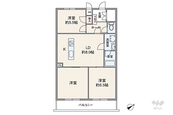 間取りを拡大表示