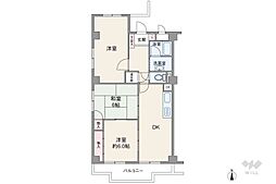 桜山ハイツ 3LDKの間取図画像