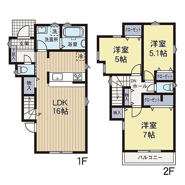 間取りを拡大表示
