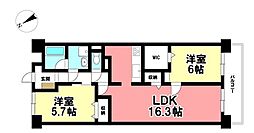 間取図画像 2LDK