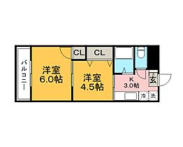 サンライフ大樹 102号 ｜ 福岡県久留米市東合川6丁目4-18（賃貸マンション1K・1階・35.00㎡） その2